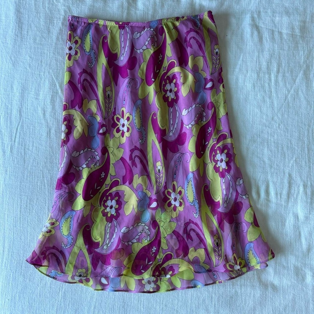 Vintage purple Copper Key midi skirt - Picture 3 of 7